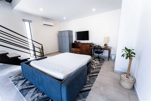 Inn at Laguna living room with bed and seating