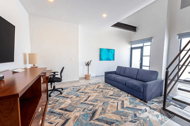 Inn at Laguna living room with modern decor