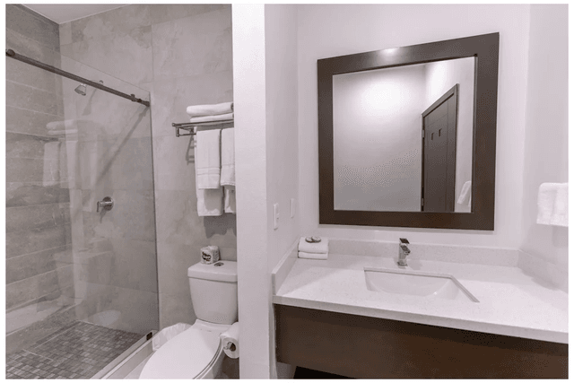 Ventanas Centro modern bathroom with glass shower