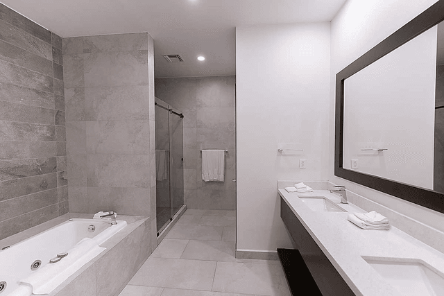 Ventanas Centro bathroom with contemporary fixtures