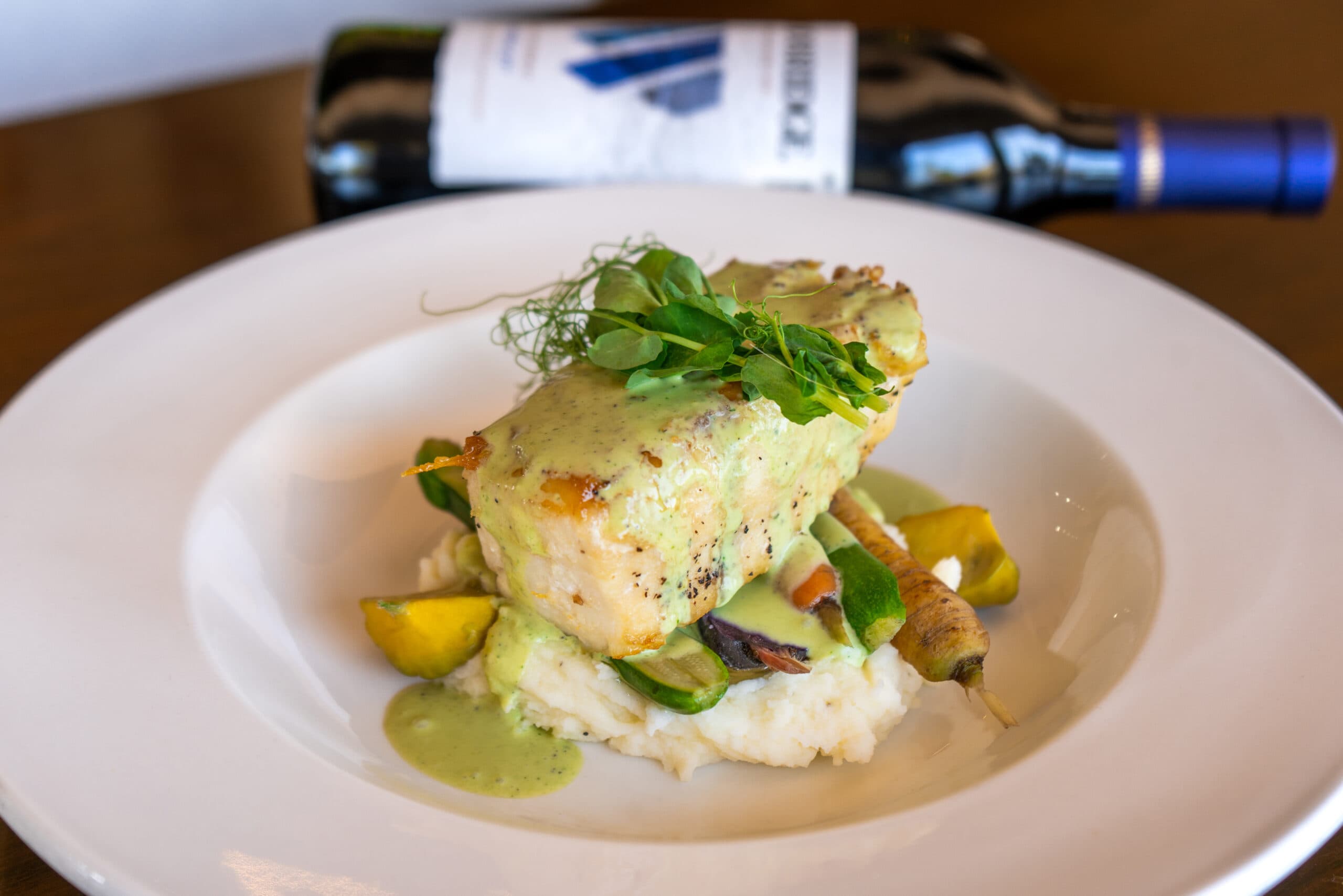Plato Insignia del Chef - vista cercana