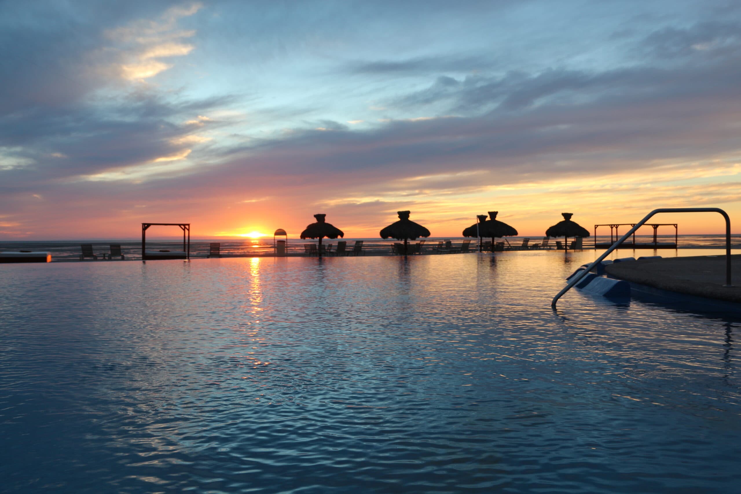 sunset over Rocky Point