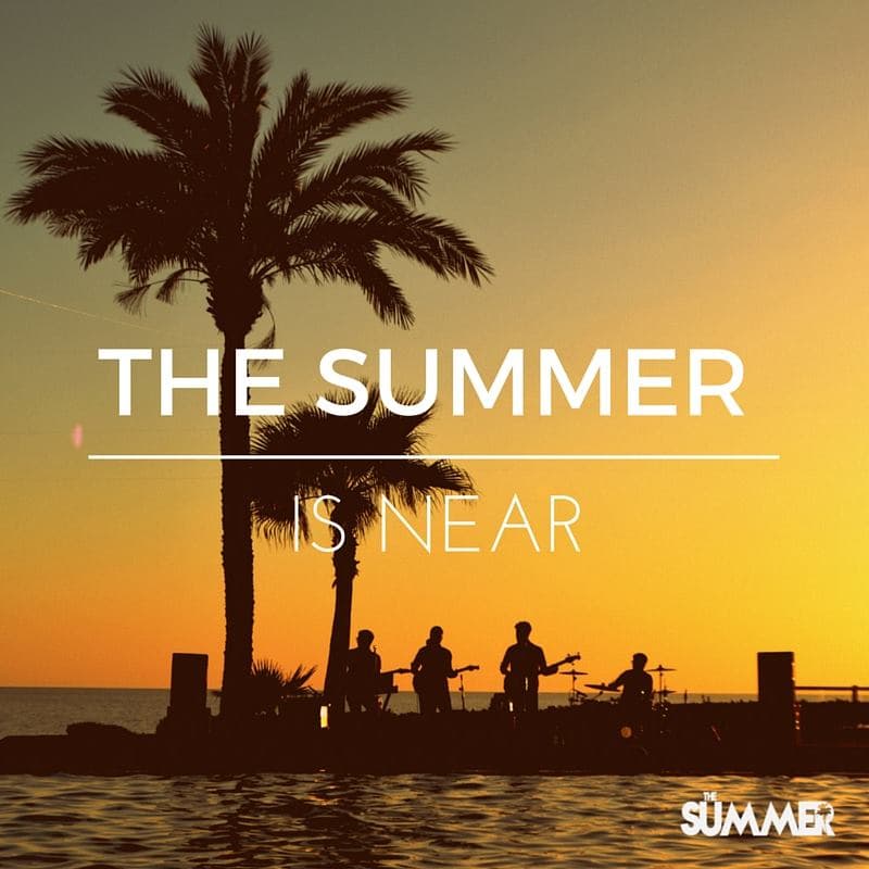 The Summer band performing at the beach party