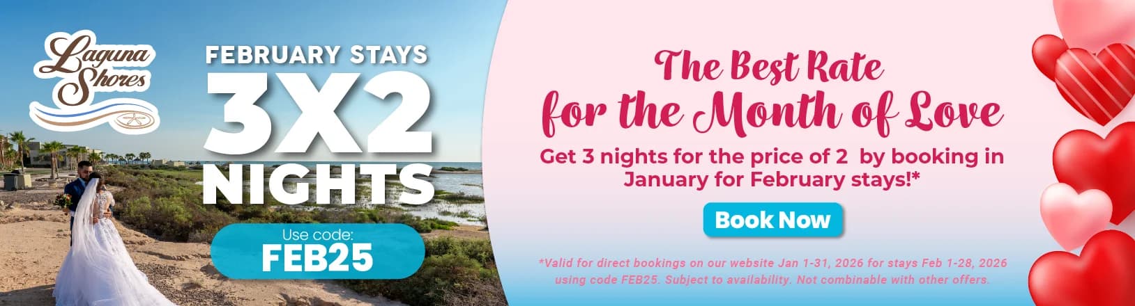 February Stays 3x2 Nights